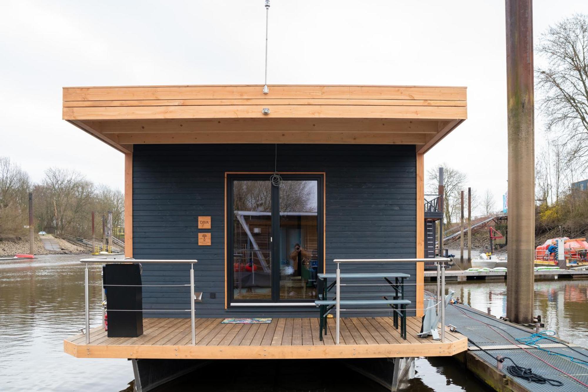 Komfort-Hausboot Diva Mit Kamin Amburgo Esterno foto